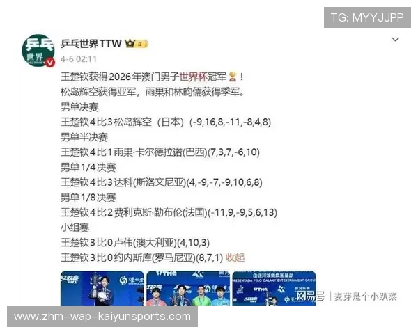 世界乒乓球巡回赛中国选手在年终排名中占据优势 世界乒乓球巡回赛中国选手在年终排名中占据优势